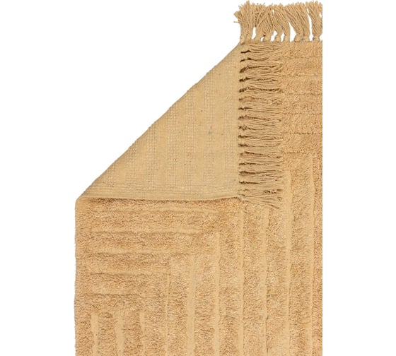 Коврик Аквалиния прованс зигзаг с кистями, бежевый, 50x80 см SI-5316b-80