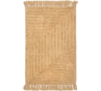 Коврик Аквалиния Прованс зигзаг с кистями, бежевый, 60x100 см,SI-5316b