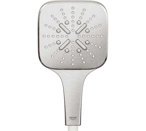 Ручной душ Grohe Rainshower SmartActive 130 Cube, суперсталь 26582DC0