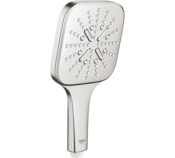 Ручной душ Grohe Rainshower SmartActive 130 Cube, суперсталь 26582DC0