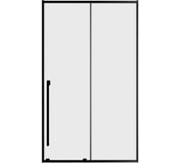 Раздвижная дверь ALLEN BRAU 3.11006.31 FANTASY 2.0, 1200 мм, стекло прозрачное, Easyclean, черный матовый (312656) 00312656