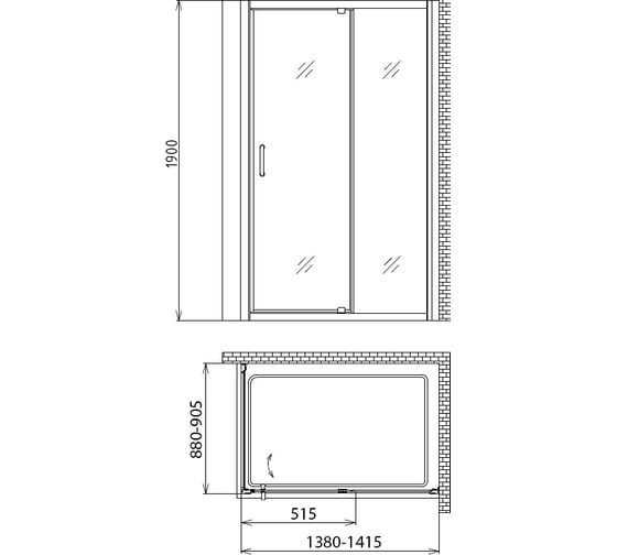 Душевой уголок GEMY Sunny Bay S28191E-A90