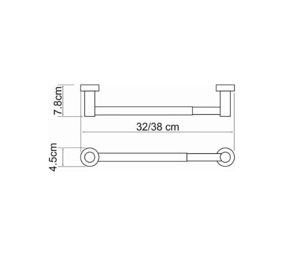 Держатель бумажных полотенец WasserKraft Donau K-9422D