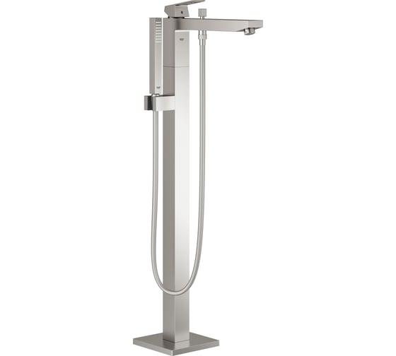 Внешняя часть смесителя для ванны Grohe Eurocube напольного монтажа, суперсталь 23672DC1