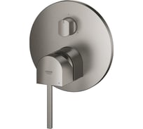 Внешняя часть смесителя для ванны Grohe Plus с переключателем на 3 положения, темный графит матовый 24093AL3