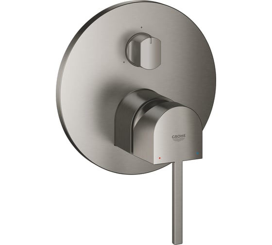 Внешняя часть смесителя для ванны Grohe Plus с переключателем на 3 положения, темный графит матовый 24093AL3