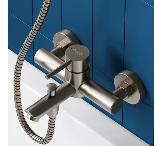 Смеситель Dorff Logic new для ванны и душа, из нержавеющей стали D3010000SS