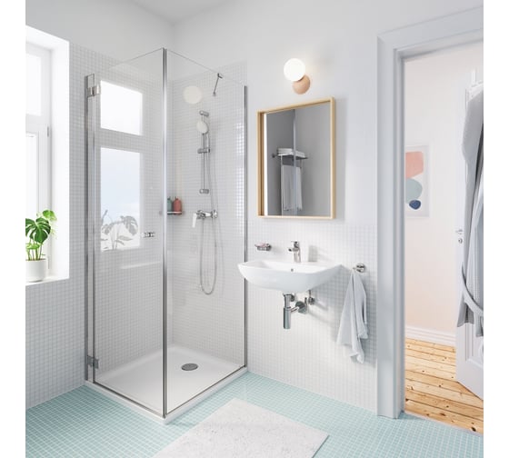 Душевой гарнитур Grohe New Tempesta 100, ручной душ, душевая штанга 600 мм и шланг, хром 26803000