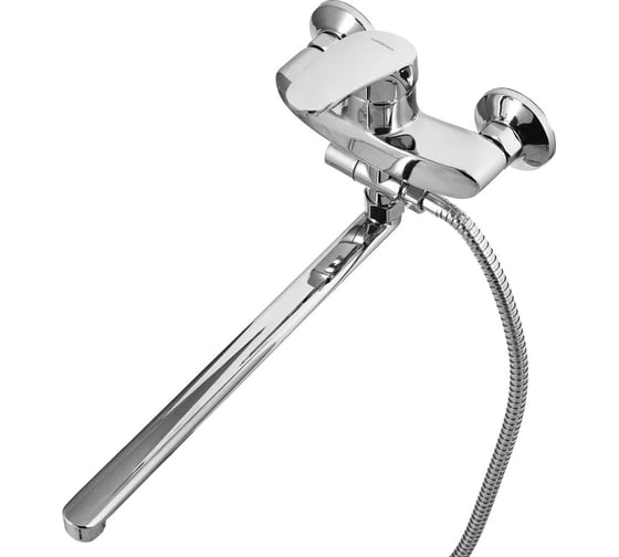 Смеситель для ванной и душа с длинным изливом и лейкой WISENT W21022