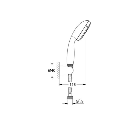 Готовый набор для ванной Grohe Eurosmart New, смесители для ванны, раковины, душевой набор, хром 123582