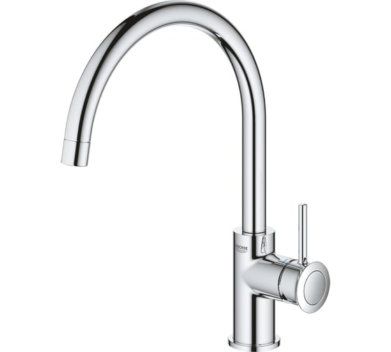 Смеситель для кухонной мойки Grohe BauClassic с высоким C-образным изливом, хром 31234001