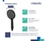 Лейка для душа Milardo ideal spa черная матовая, 3f, ILS3FBRM18 5