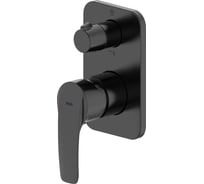 Встраиваемый смеситель с двумя выходами IDDIS Ray черный матовый RAYBL00i67