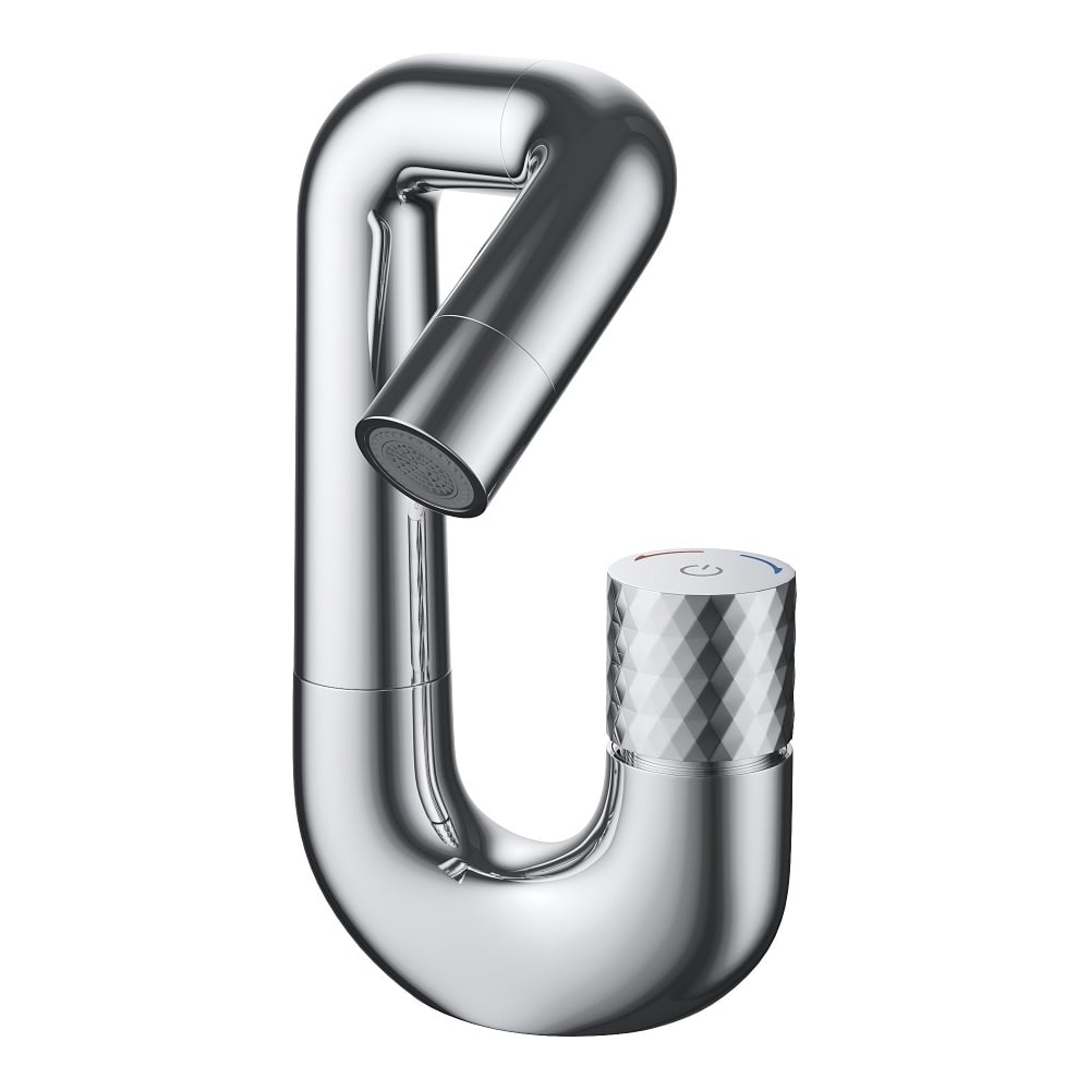Смеситель для умывальника IDDIS Twist с управлением push control ...