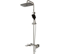 Душевая система MIXLINE ml2409 (смеситель 35к с изливом + лейка 3 поз.+ душевой шланг + тропический душ) 553214
