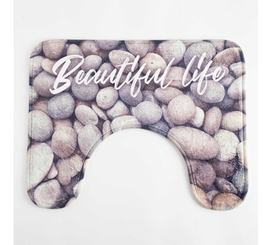 Коврик для ванной Этель Beautiful life, 50x40 см, велюр 5399405 1