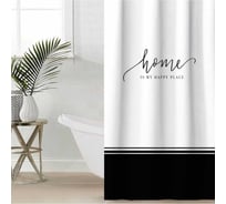 Штора для ванной Этель Happy place 145x180 см, полиэстер 9535005