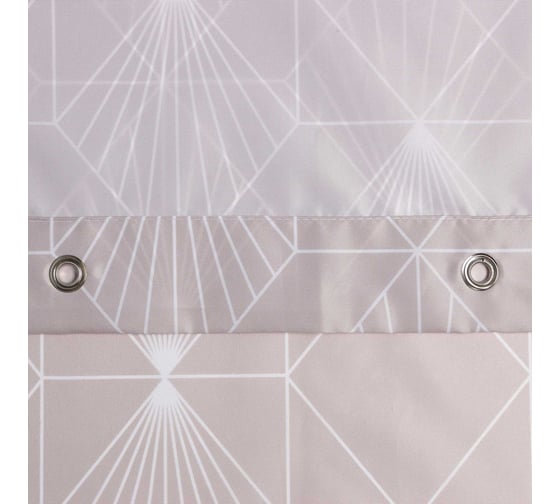 Штора для ванной Этель Geometry 145x180 см, полиэстер 9535003
