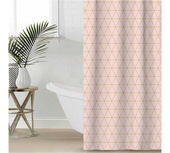Штора для ванной Этель Beauty 145x180 см, полиэстер 5494676