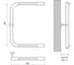 Полотенцесушитель Melodia della vita Moon Shelf 50x40 П-образный без кронштейна MTRMS5040 13421 2