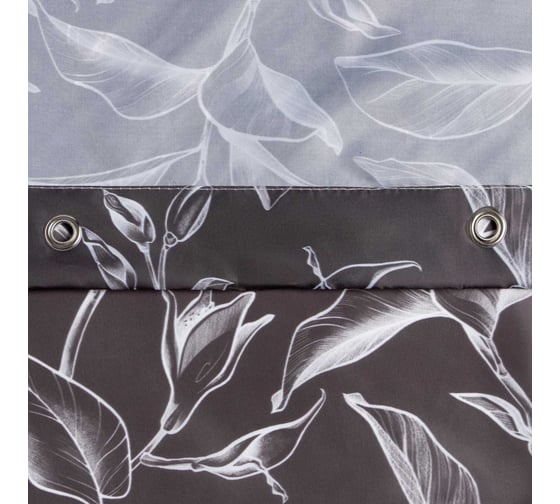 Штора для ванной Этель Magnolia 145x180 см, полиэстер 9264518