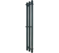 Полотенцесушитель Melodia della vita Etude Electro Ferrum 120x15 П3 6 крючков MTREEF12015bk черный 18313