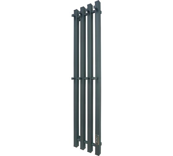 Полотенцесушитель MELODIA Etude Electro Ferrum 120x21 П4 8 крючков MTREEF12021bk черный 18318