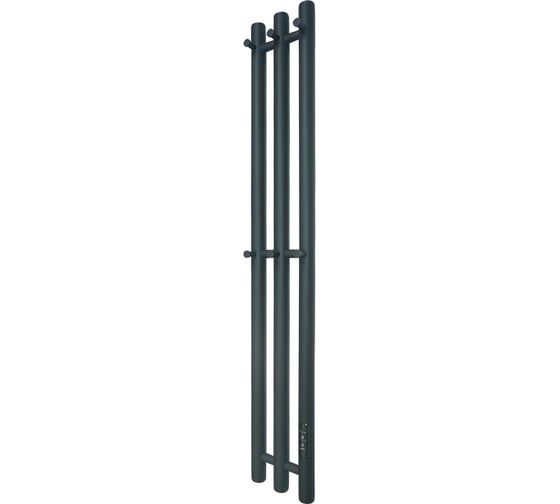 Полотенцесушитель MELODIA Blues Electro Ferrum 100x15 П3 6 крючков MTRBEF10015bk черный 18297