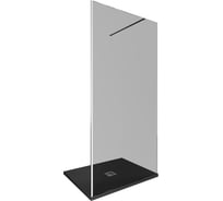 Душевая перегородка ALLEN BRAU INFINITY 1, Walk in 1000 (975-985 мм) тонированная, 8 мм, серебро браш 3.21014.BA.T 00323806