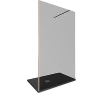 Душевая перегородка ALLEN BRAU INFINITY 1, Walk in 1200 (1175-1185 мм) тонированная, 8 мм, медь браш 3.21024.60.T 00323816