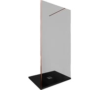 Душевая перегородка ALLEN BRAU INFINITY 1, Walk in 1000 (975-985 мм) тонированная, 8 мм, медь браш 3.21018.60.T 00323810