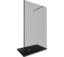 Душевая перегородка ALLEN BRAU INFINITY 1, Walk in 1200 (1175-1185 мм) тонированная, 8 мм, черный браш 3.21022.BBA.T 00323814