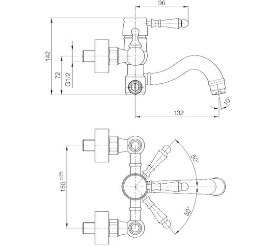 Смеситель для ванны Risco Jam Bath Mixer Jam 11057230000