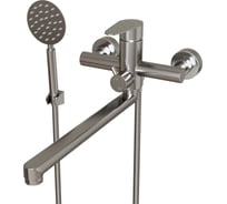 Смеситель для ванны и умывальника MIXLINE картридж 35 мм, нержавеющая сталь mlss-02 553236