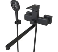 Смеситель для ванны и умывальника MIXLINE "Solo black" картридж 35 мм ml34-02 553197