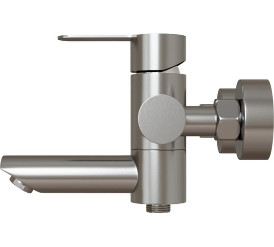 Смеситель для ванны MIXLINE "Stainless" картридж 35 мм, нержавеющая сталь mlss32-01 552272