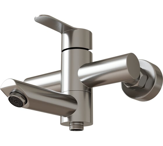 Смеситель для ванны MIXLINE "Stainless" картридж 35 мм, нержавеющая сталь mlss32-01 552272