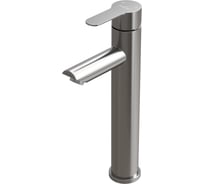 Смеситель для умывальника MIXLINE "Stainless" картридж 35 мм, высокий излив, нержавеющая сталь mlss32-042 552274