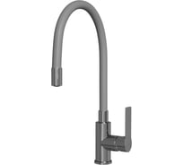 Смеситель для кухни MIXLINE картридж 35 мм, гибкий излив, боковая ручка, под шпильку, серый ml35-093 553226