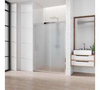 Дверь в душевую нишу GuteWetter gwmpkb019d2 115x200 см, профиль хром блестящий, стекло матовое закаленное 6 мм 4698031924455