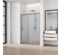 Дверь в душевую нишу GuteWetter gwmpkb019d2 140x200 см, профиль хром матовый, стекло матовое закаленное 6 мм 4698031924127