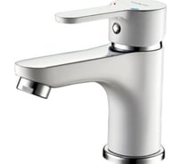 Смеситель для умывальника LEDEME L1003W белый 65807