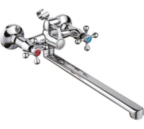 Универсальный смеситель Potato с прямым плоским изливом и переключателем для душа P2365-35