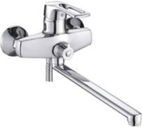 Универсальный смеситель Potato с плоским прямым изливом и переключтелем для душа P2222B