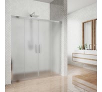 Дверь в душевую нишу GuteWetter gwmpkb019d4 200x200 см, профиль хром блестящий, стекло матовое закаленное 6 мм 4698031925742