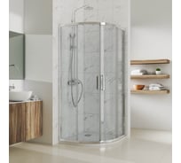 Душевой уголок GuteWetter gwmpkb018r 100x100x200 см, профиль хром блестящий, стекло бесцветное закаленное 6 мм 4698031920136