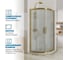 Душевой уголок GuteWetter gwmpkb018r 80x80x200 см, профиль бронзовый, стекло матовое закаленное 6 мм 4698031162345 3