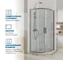 Душевой уголок GuteWetter gwmpkb018r 80x80x200 см, профиль хром матовый, стекло бесцветное закаленное 6 мм 4698031919871 3
