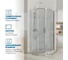 Душевой уголок GuteWetter gwmpkb018r 130x130x200 см, профиль хром блестящий, стекло бесцветное закаленное 6 мм 4698031920198 3