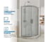 Душевой уголок GuteWetter gwmpkb018r 80x80x200 см, профиль хром матовый, стекло матовое закаленное 6 мм 4698031919987 3